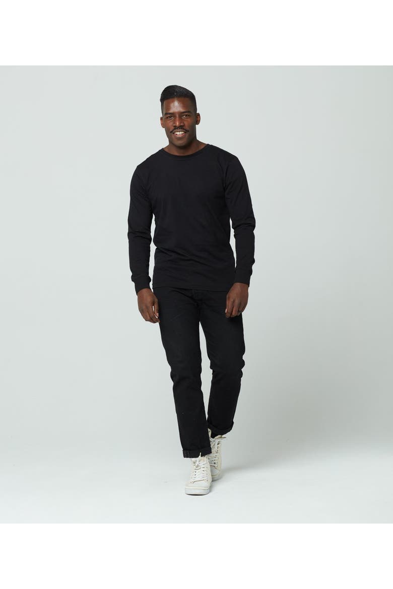 Unisex LS Tee, Alternate, color, Black