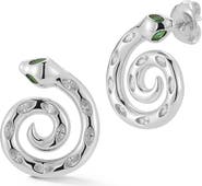 GLAZE JEWELRY Swirl Snake Stud Earrings