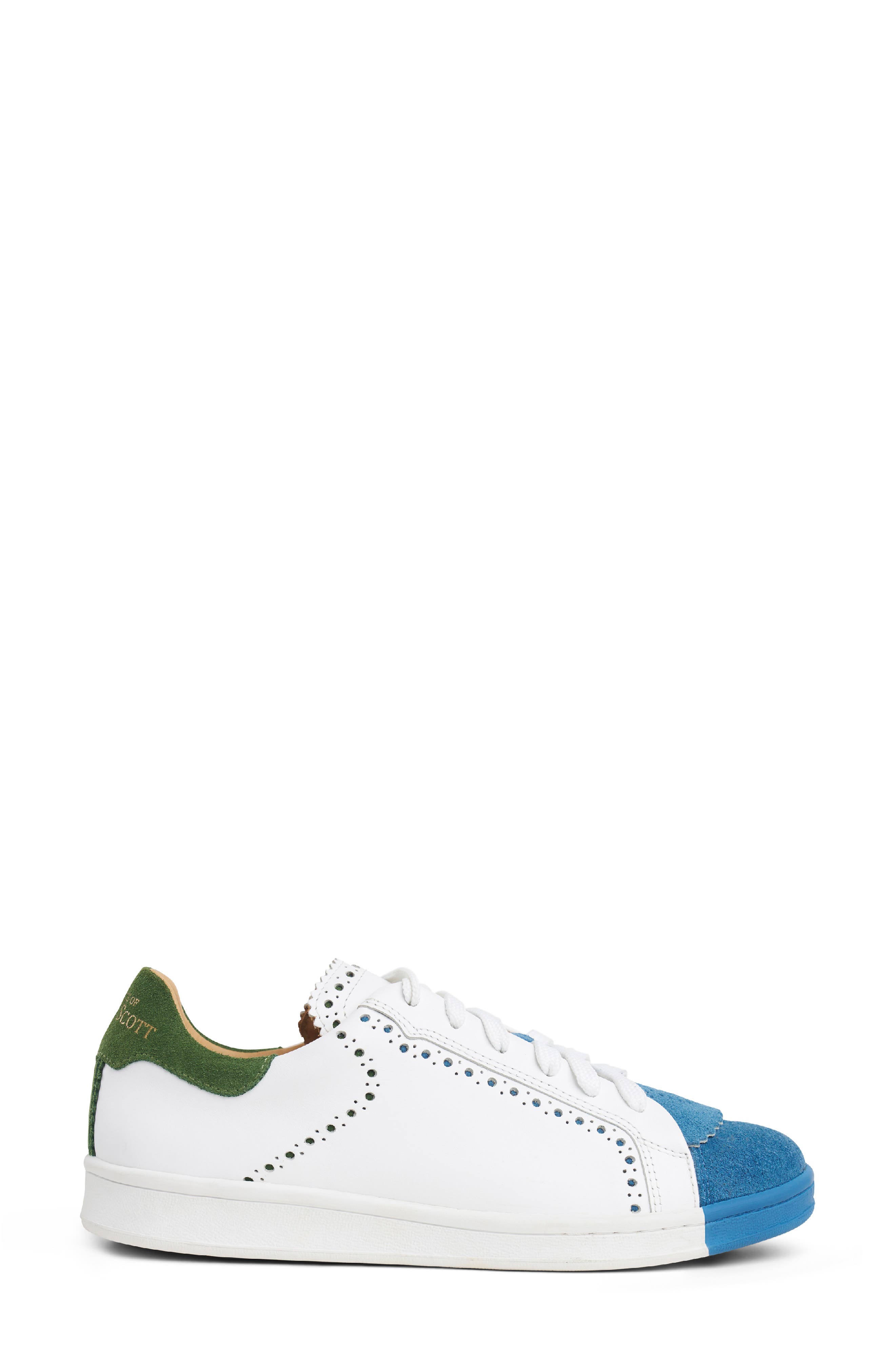 The Office of Angela Scott The Elliot Sneaker, Alternate, color, Blue / Green