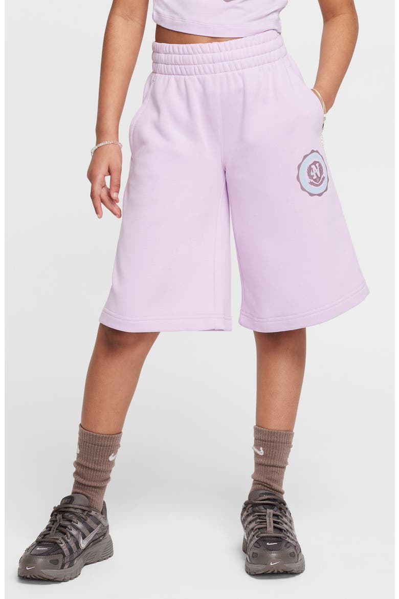 Kids' French Terry Shorts, Main, color, DOLL/ TAUPE GREY