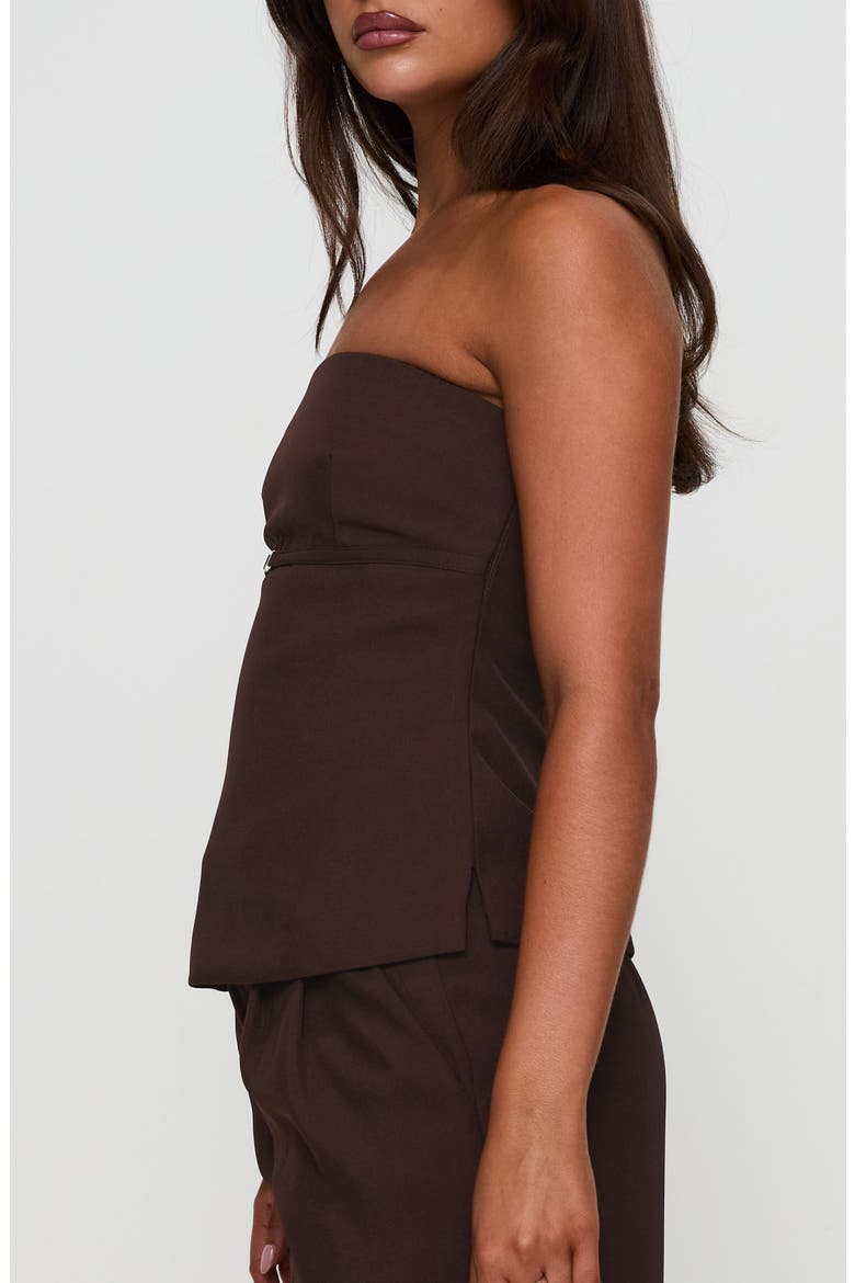 Irresistible Strapless Top, Alternate, color, CHOCOLATE