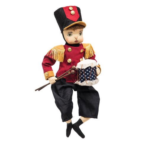 Danny Little Drummer Boy Joe Spencer Gathered Traditions Christmas Art Doll Figure
