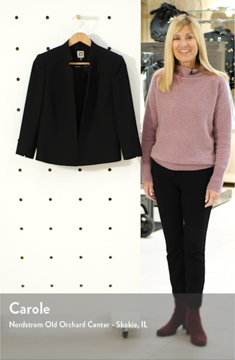 Crepe Open Front Jacket, sales video thumbnail