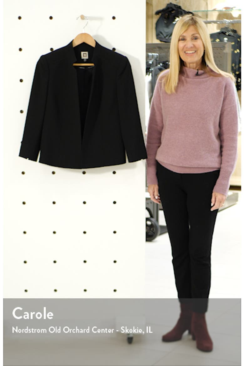 Crepe Open Front Jacket video