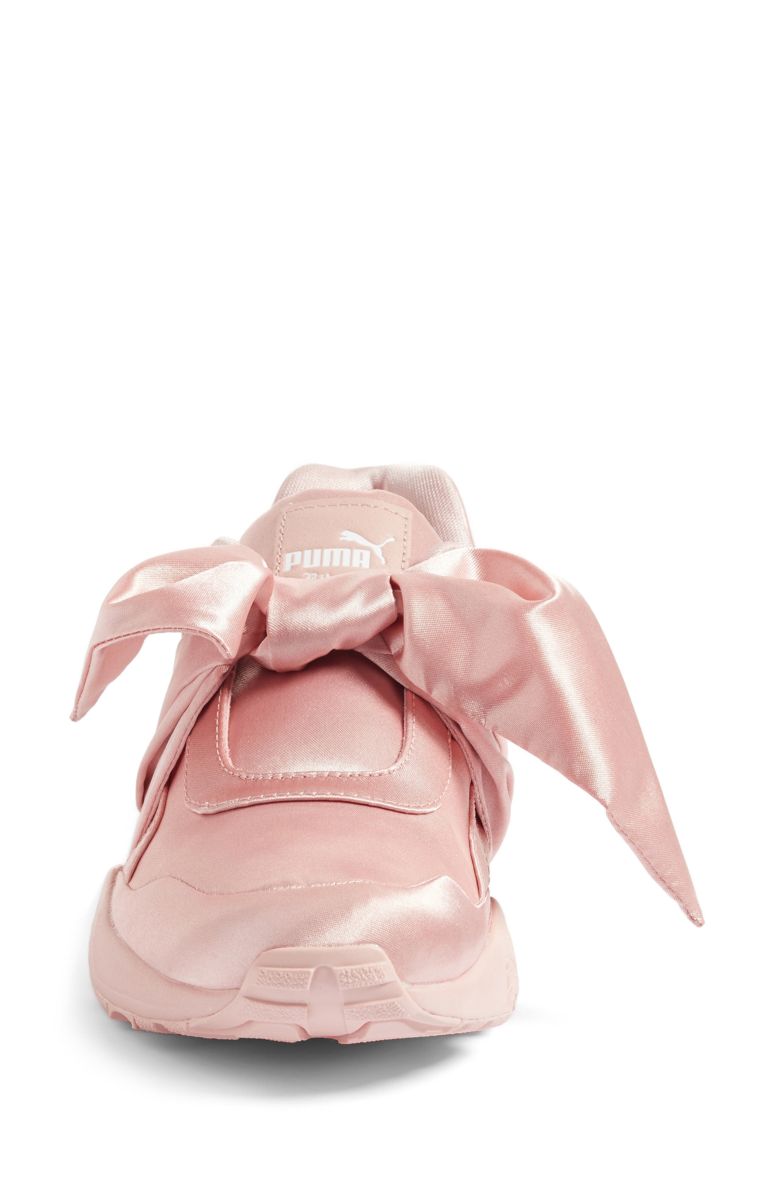 FENTY PUMA by Rihanna Bow Sneaker, Alternate, color, SILVER PINK