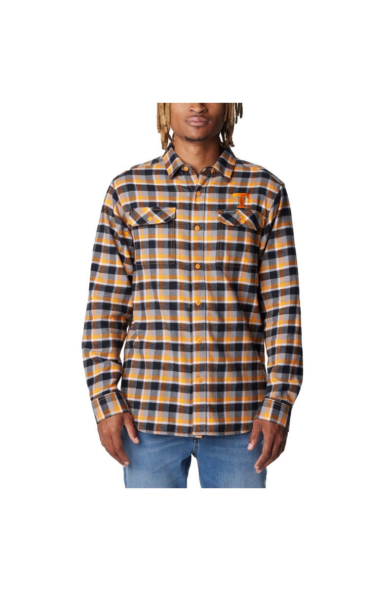 Columbia Tennessee Orange Tennessee Volunteers Flare Gun Flannel Long Sleeve Shirt, Alternate, color,