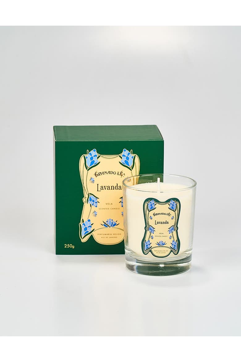Lavanda Scented Candle, Alternate, color, Clear