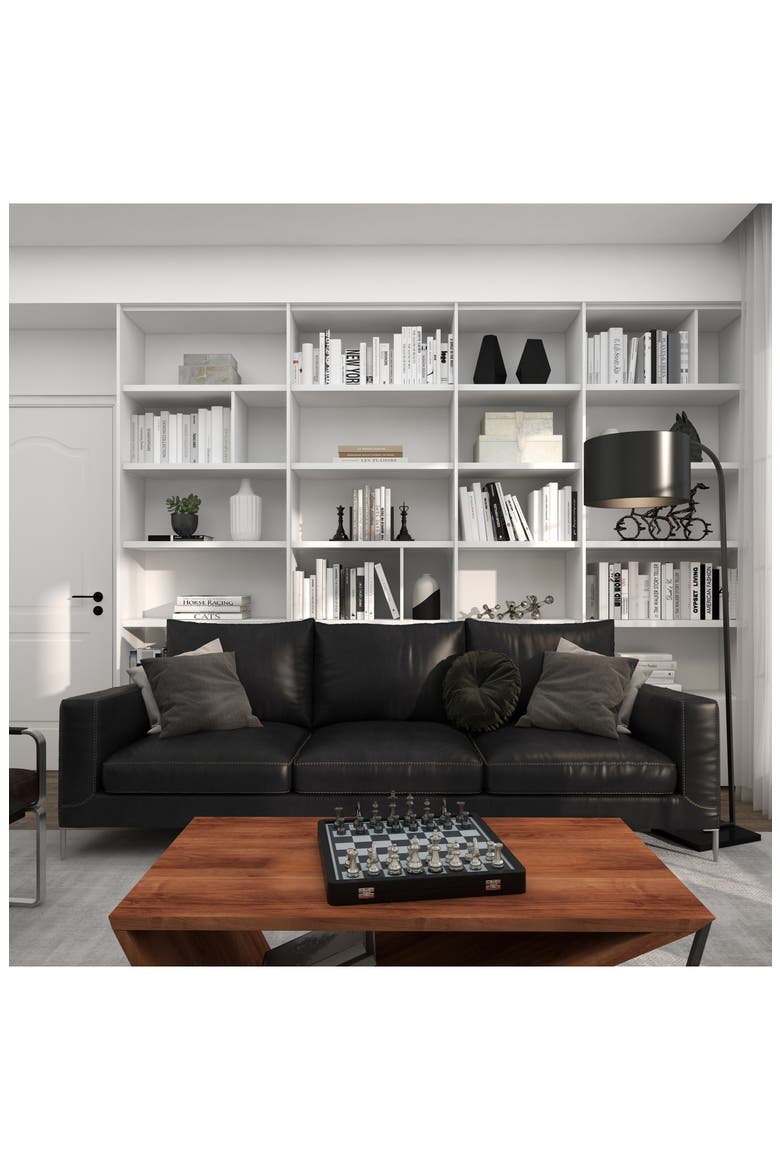 Chess Bookends, Alternate, color, BLACK