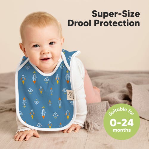 Keababies 8-pack Hallo Drool Bibs In Cosmo
