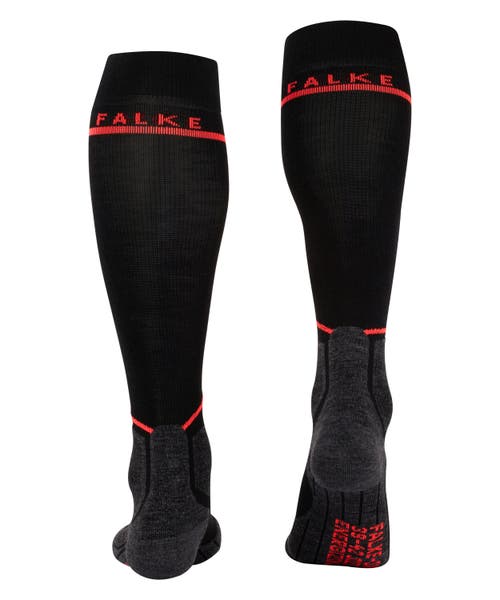 Falke Sk Compression Wool Ski Socks In Black
