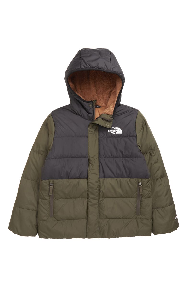 The North Face Kids' Water Repellent Fleece Lined 600 Fill Power Down Puffer Jacket, Main, color, 