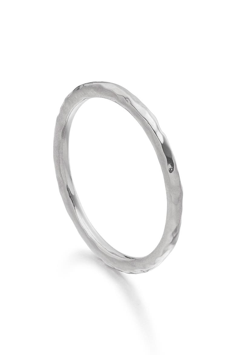 MV Siren™ Hammered Ring, Main, color, SILVER