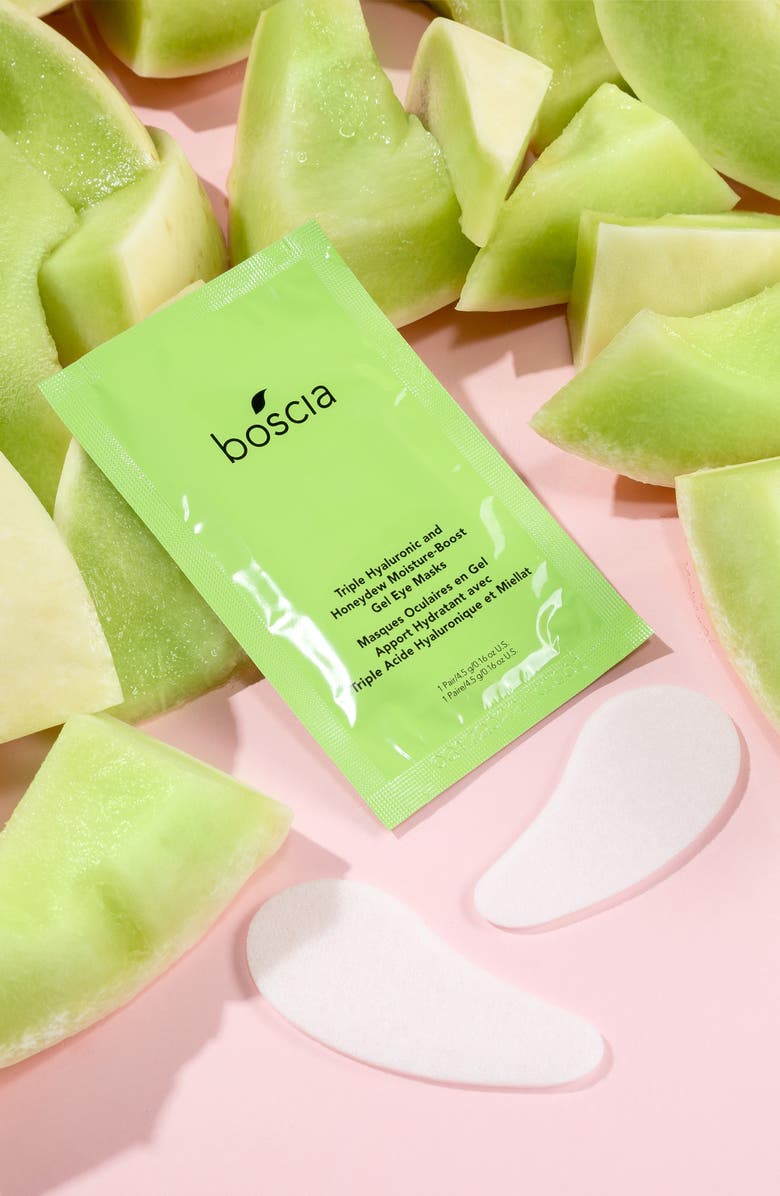 Boscia Triple Hyaluronic and Honeydew Moisture-Boost Gel Eye Masks, Alternate, color, 