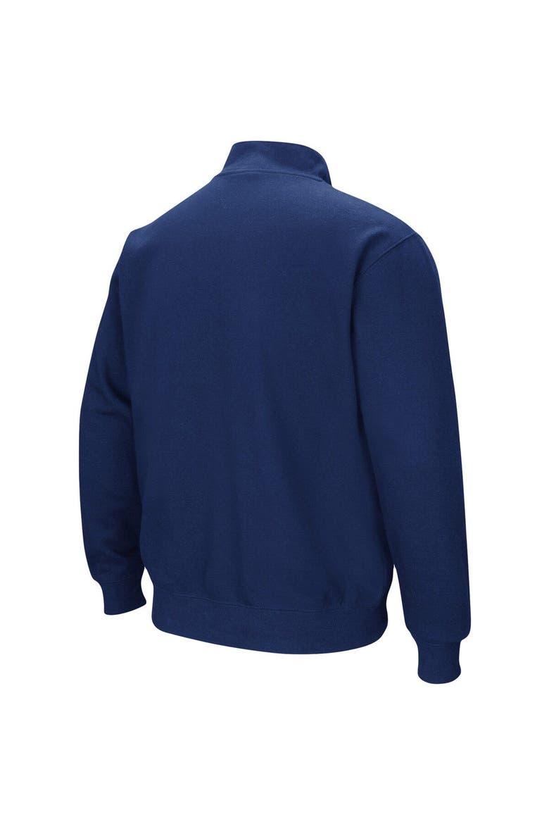 Men's Colosseum Navy Toledo Rockets Tortugas Logo Quarter-Zip Jacket, Alternate, color, Navy