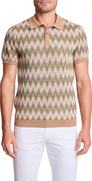 PAISLEY & GRAY Zigzag Knit Polo