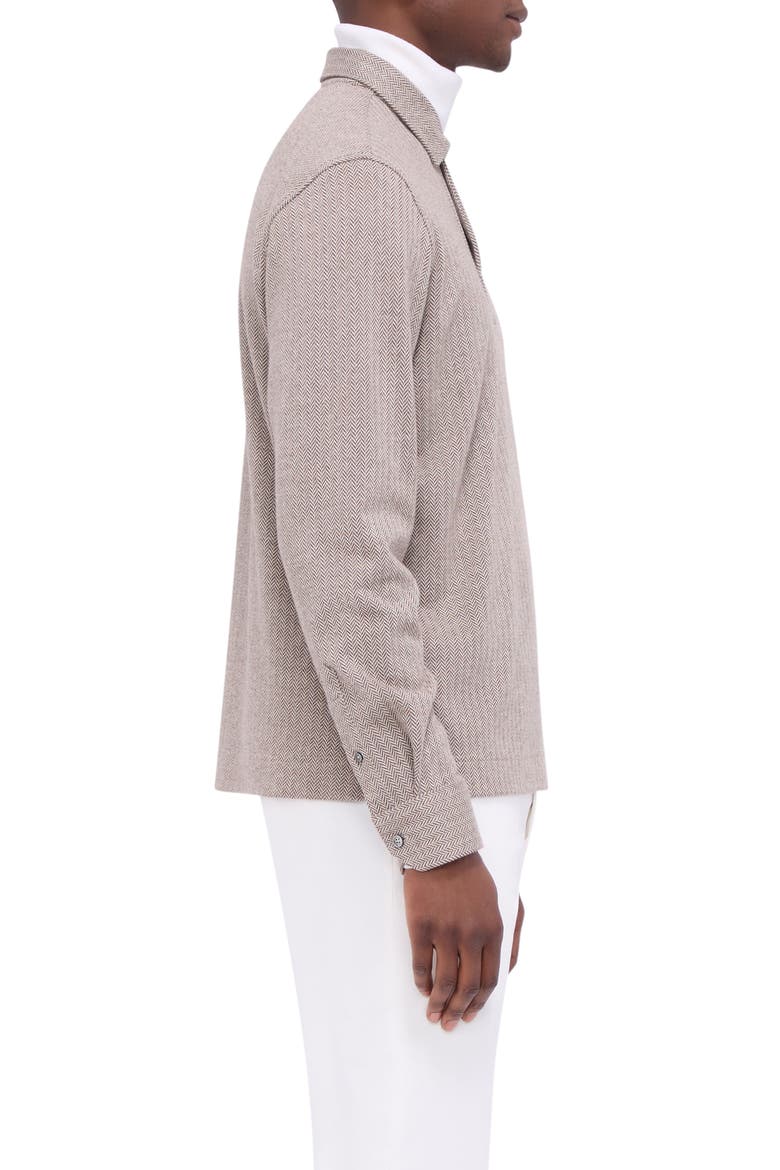 Long Sleeve Cotton Blend Polo, Alternate, color, DESERT