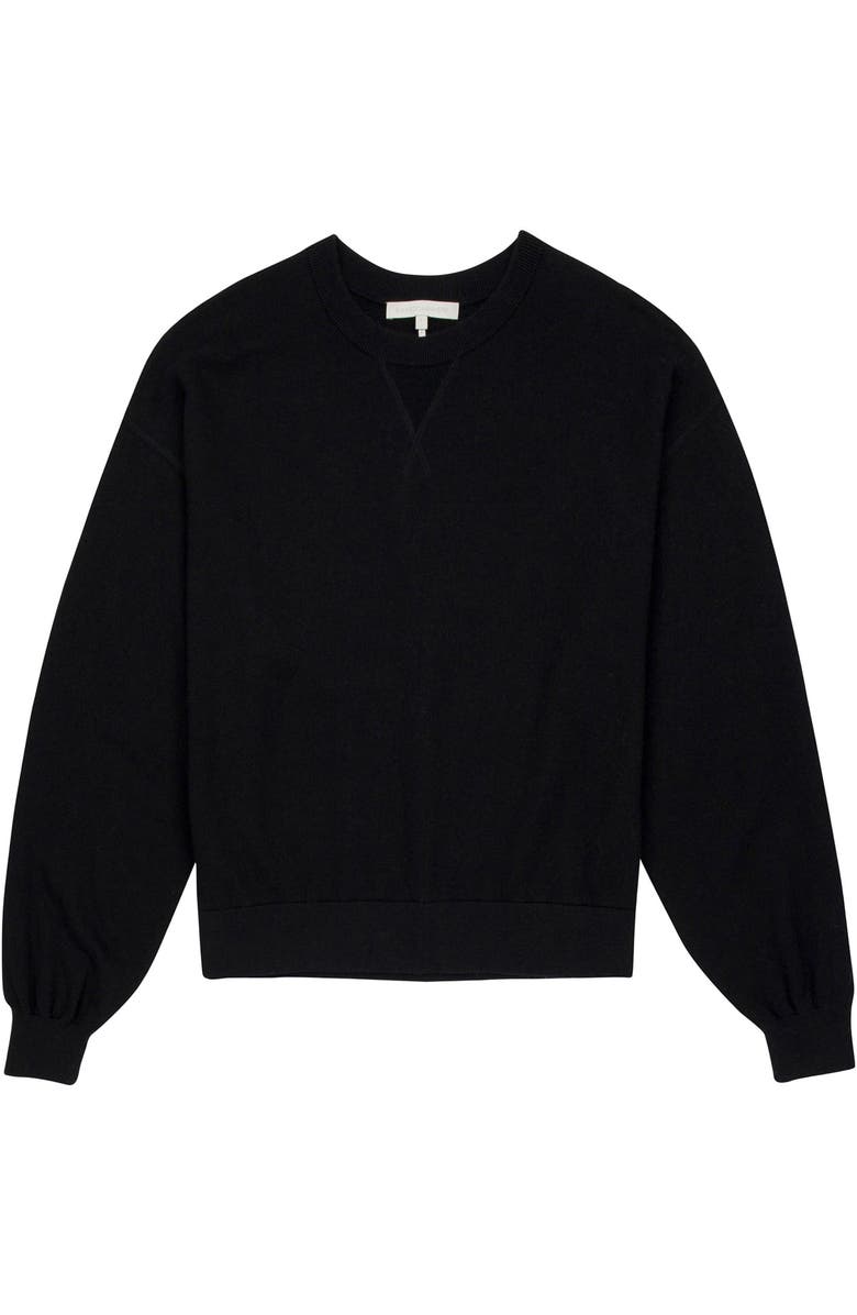 NAKED CASHMERE Maude Crewneck Sweater, Alternate, color, Black