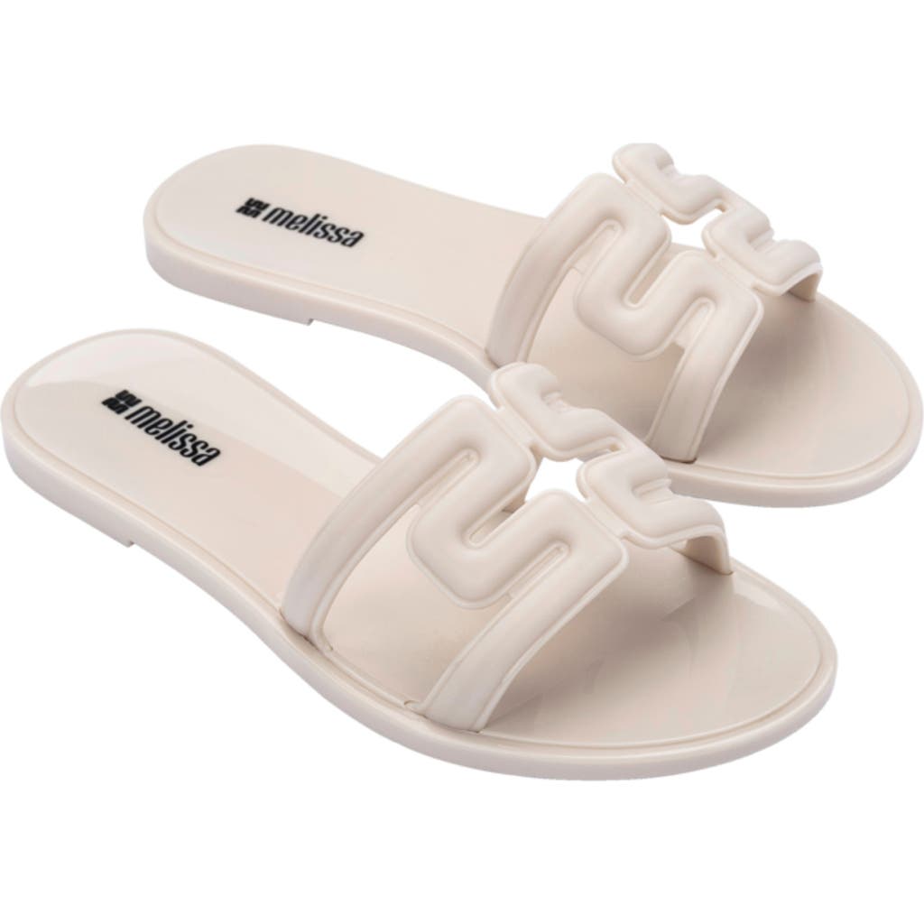 Melissa M Slide Sandal In Neutral