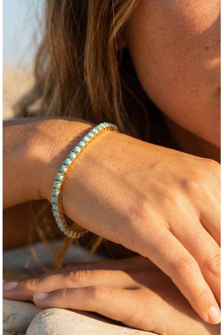 Turquoise Tennis Bracelet, Alternate, color, Turquoise/Aqua