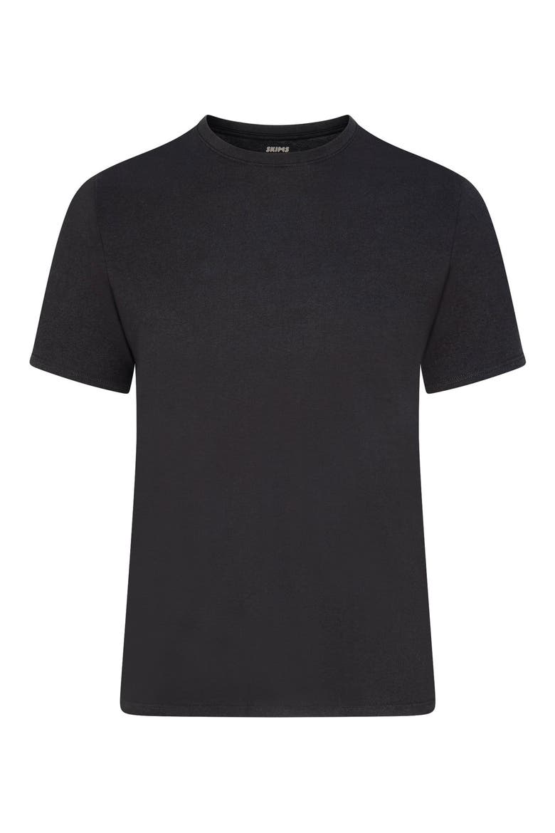 Classic Cotton Crewneck T-Shirt, Alternate, color, ONYX