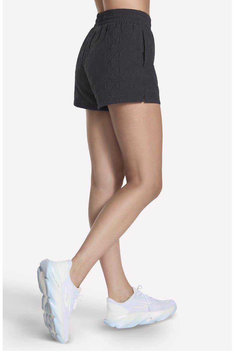 GOWALK Cozy Fit Diamond Shorts, Alternate, color, BOLD BLACK