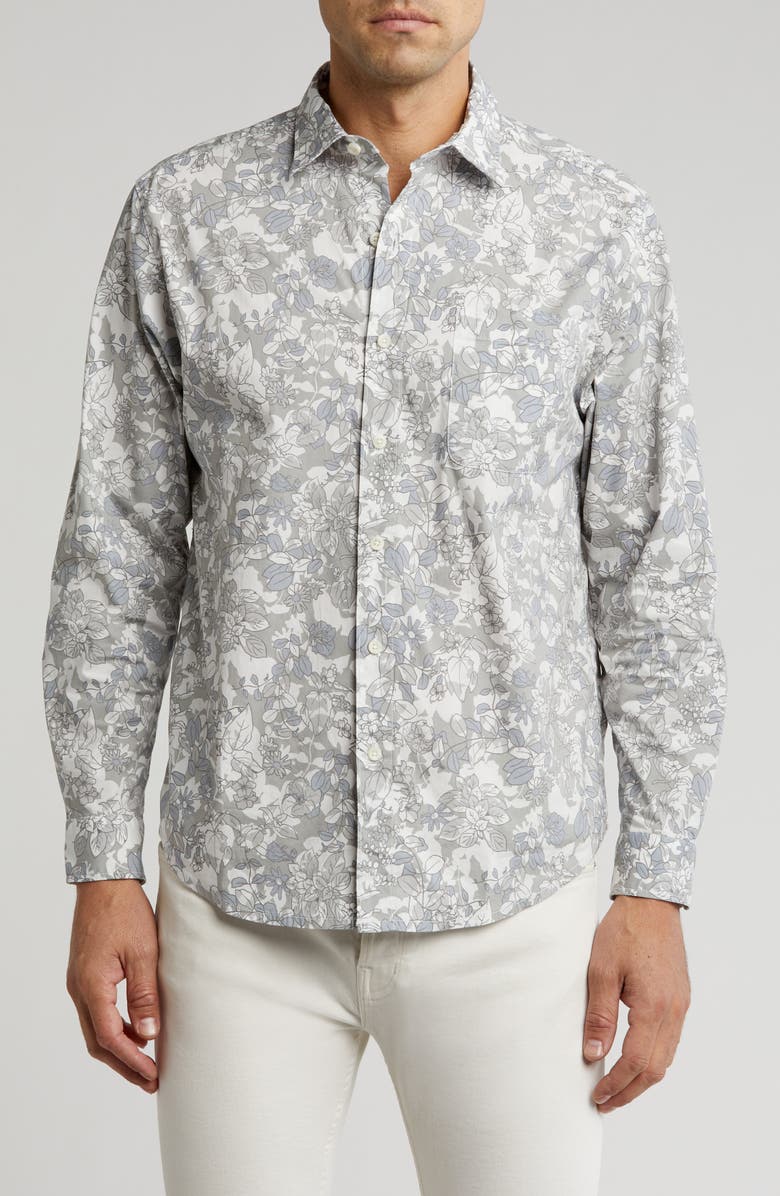 Tommy Bahama Living Garden Long Sleeve Button-Up Shirt, Main, color, 