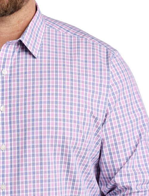 Untuckit Fit By Dxl Big & Tall Dolcetto Sport Shirt In Pink
