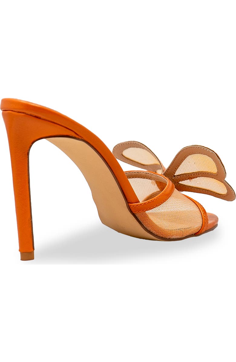 CHASE AND CHLOE Yureli Butterfly Mesh Mule Sandal, Alternate, color, Orange