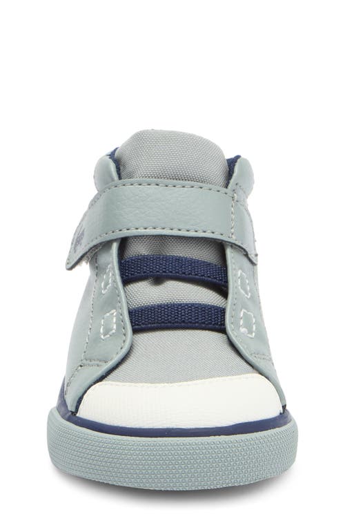 See Kai Run Kids' Drew High Top Sneaker In Gray/blue