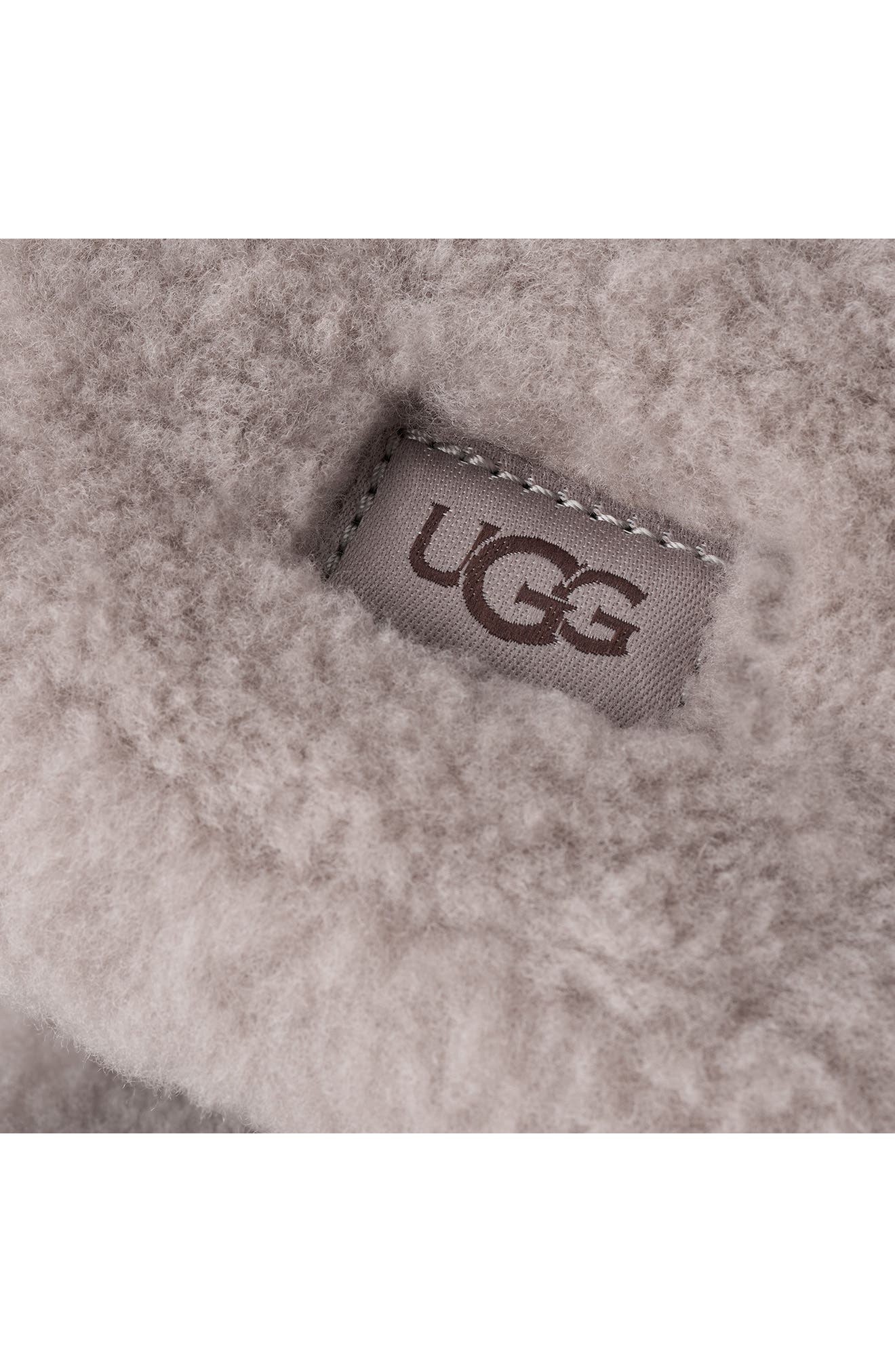 Cozetta Curly Genuine Shearling Slide Slipper, Alternate, color, OYSTER
