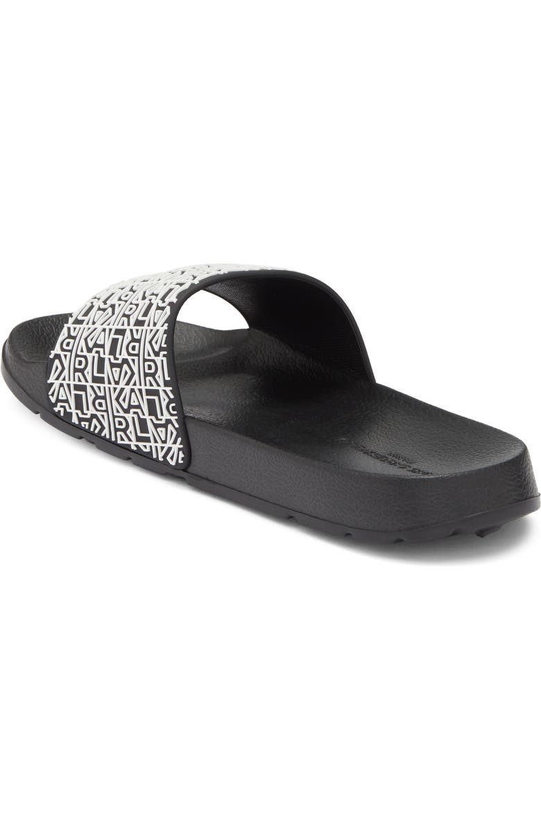 KARL LAGERFELD PARIS Block Logo Slide Sandal, Alternate, color, Black