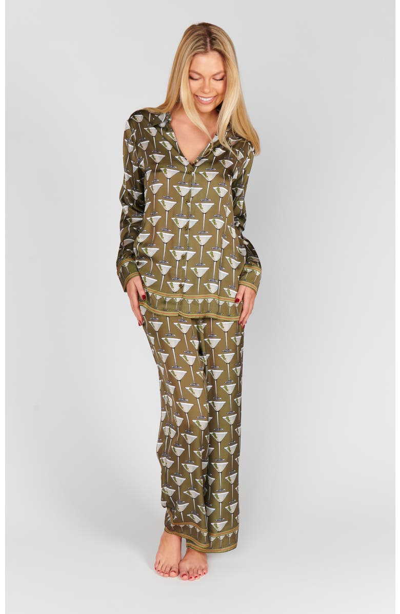 Show Me Your Mumu Overslept PJ Set, Main, color, Extra Dirty Martini Silky