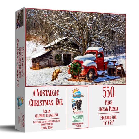 A Nostalgic Christmas Eve 550 piece Jigsaw Puzzle for Adults