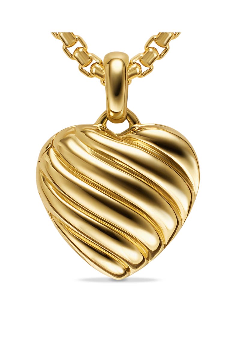 Sculpted Cable Heart Locket, 23mm, Alternate, color, 18K GOLD
