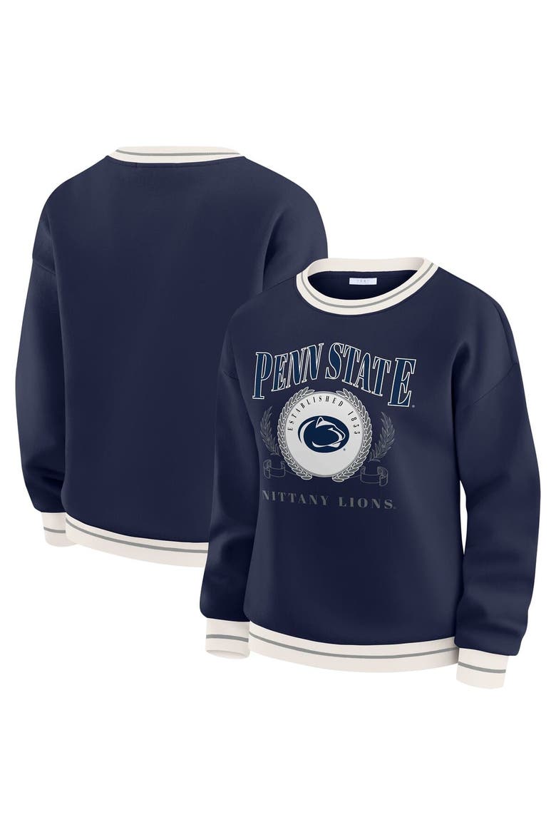 Women's WEAR by Erin Andrews Navy Penn State Nittany Lions Seal Sweatshirt, Main, color, Navy
