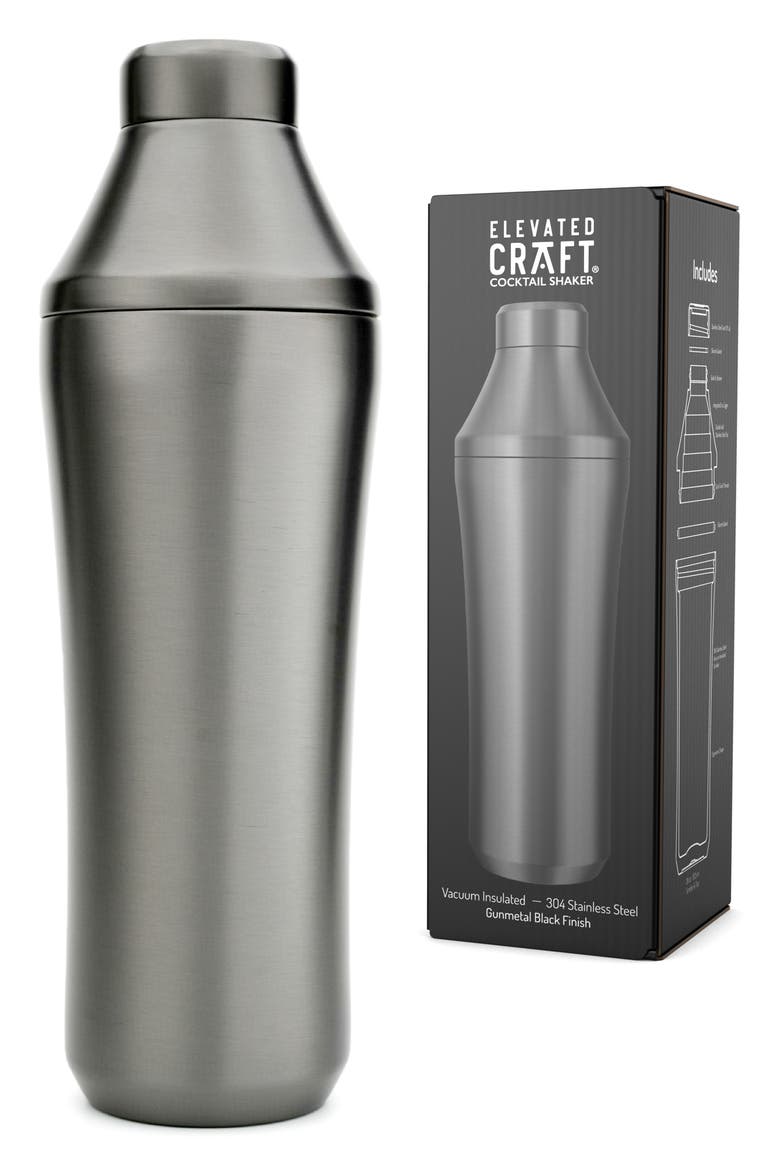 Hybrid Cocktail Shaker, Alternate, color, GUNMETAL BLACK
