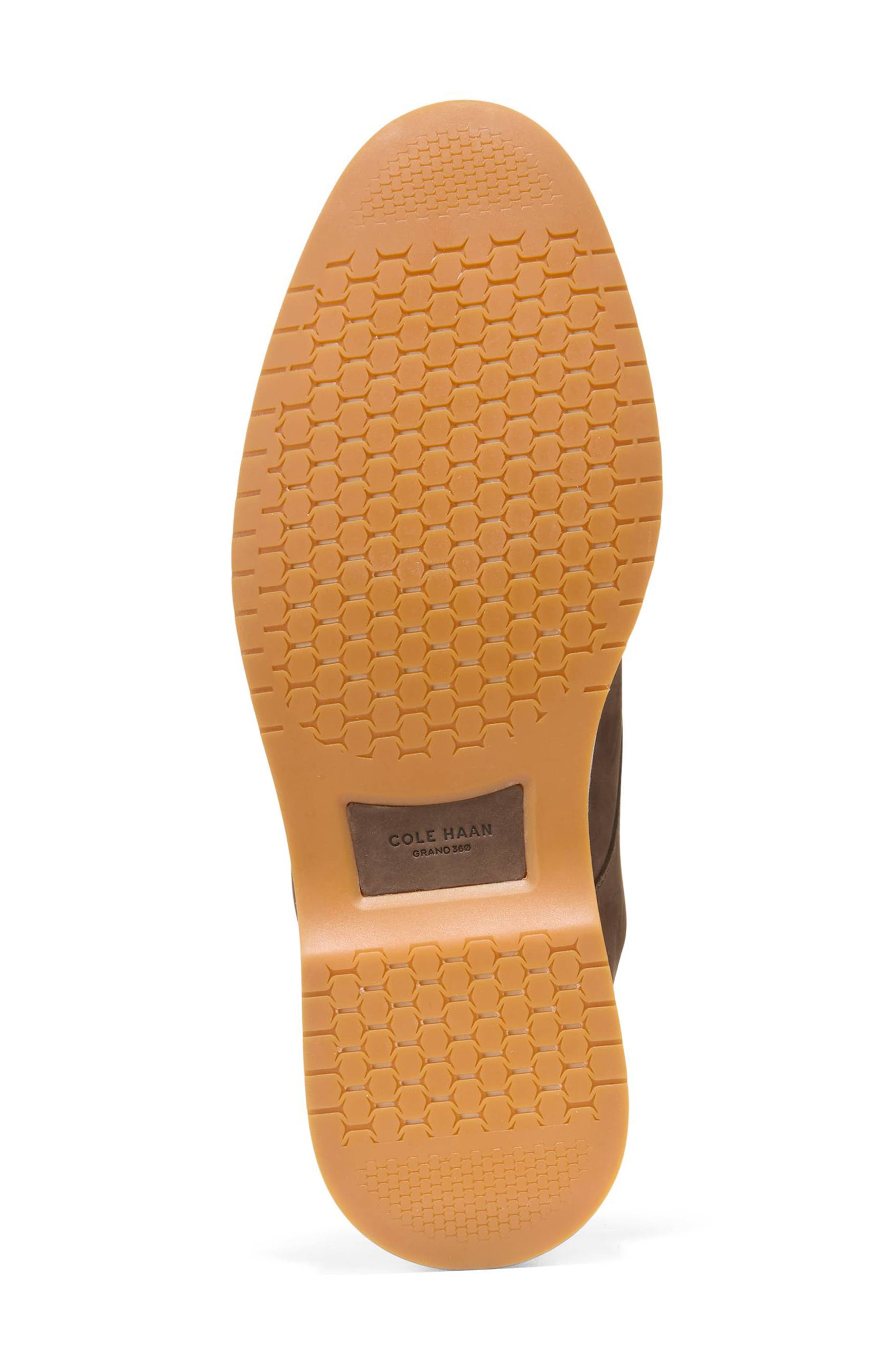 Cole Haan Mansfield Grand Plain Toe Quick-On Oxford, Alternate, color, Truffle Nubuck / Chocolate