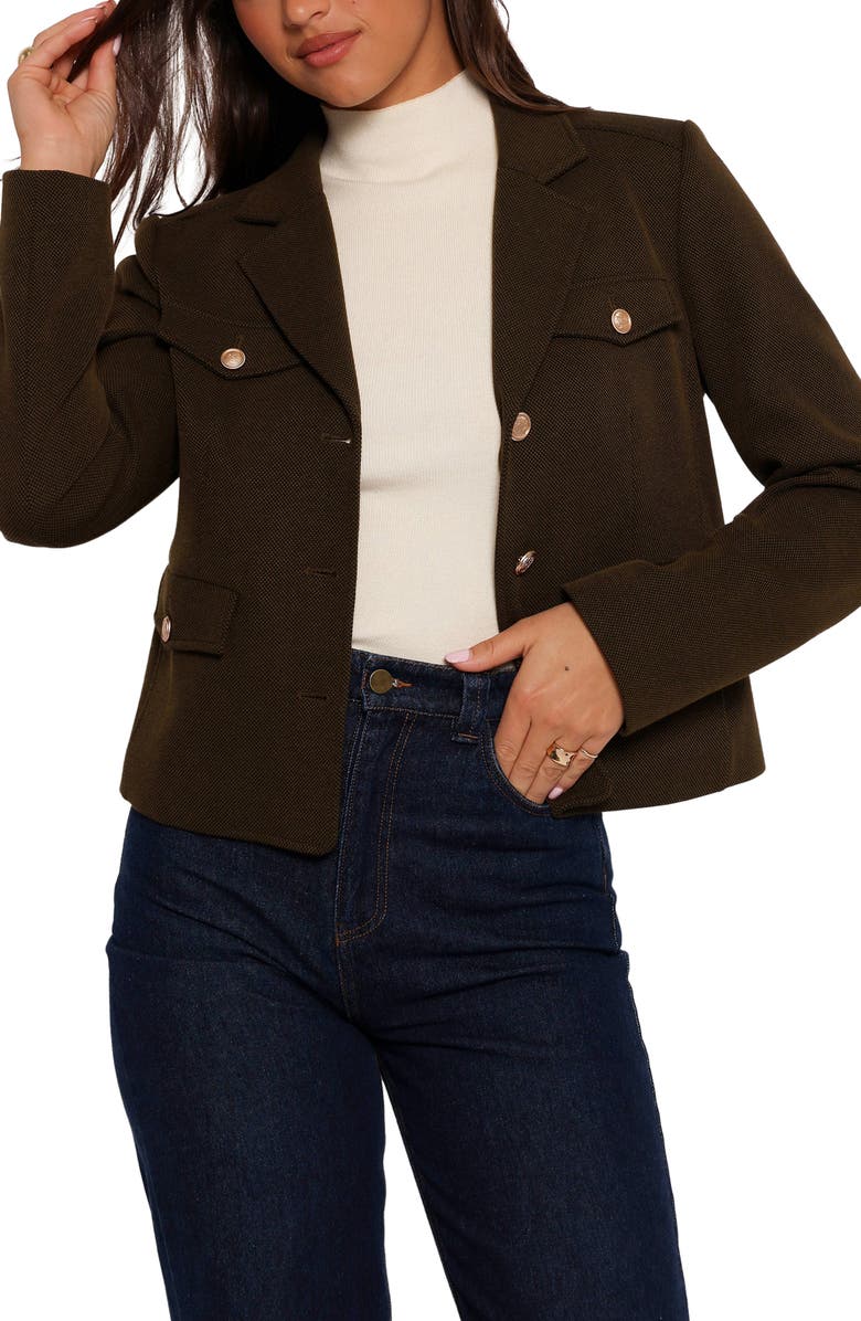 Petal & Pup Bandit Button Front Jacket, Alternate, color, Olive