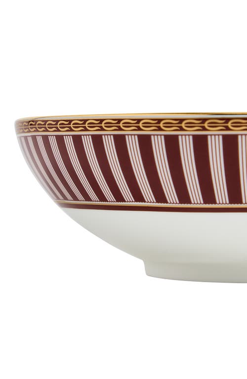 Wedgwood Red Splendor 22k Gold Accent Bone China Cereal Bowl In Multi