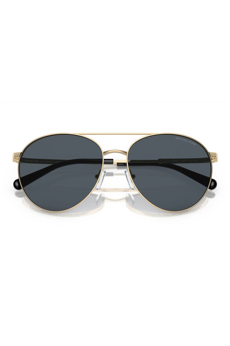 Arches 58mm Pilot Sunglasses, Alternate, color, LIGHT GOLD