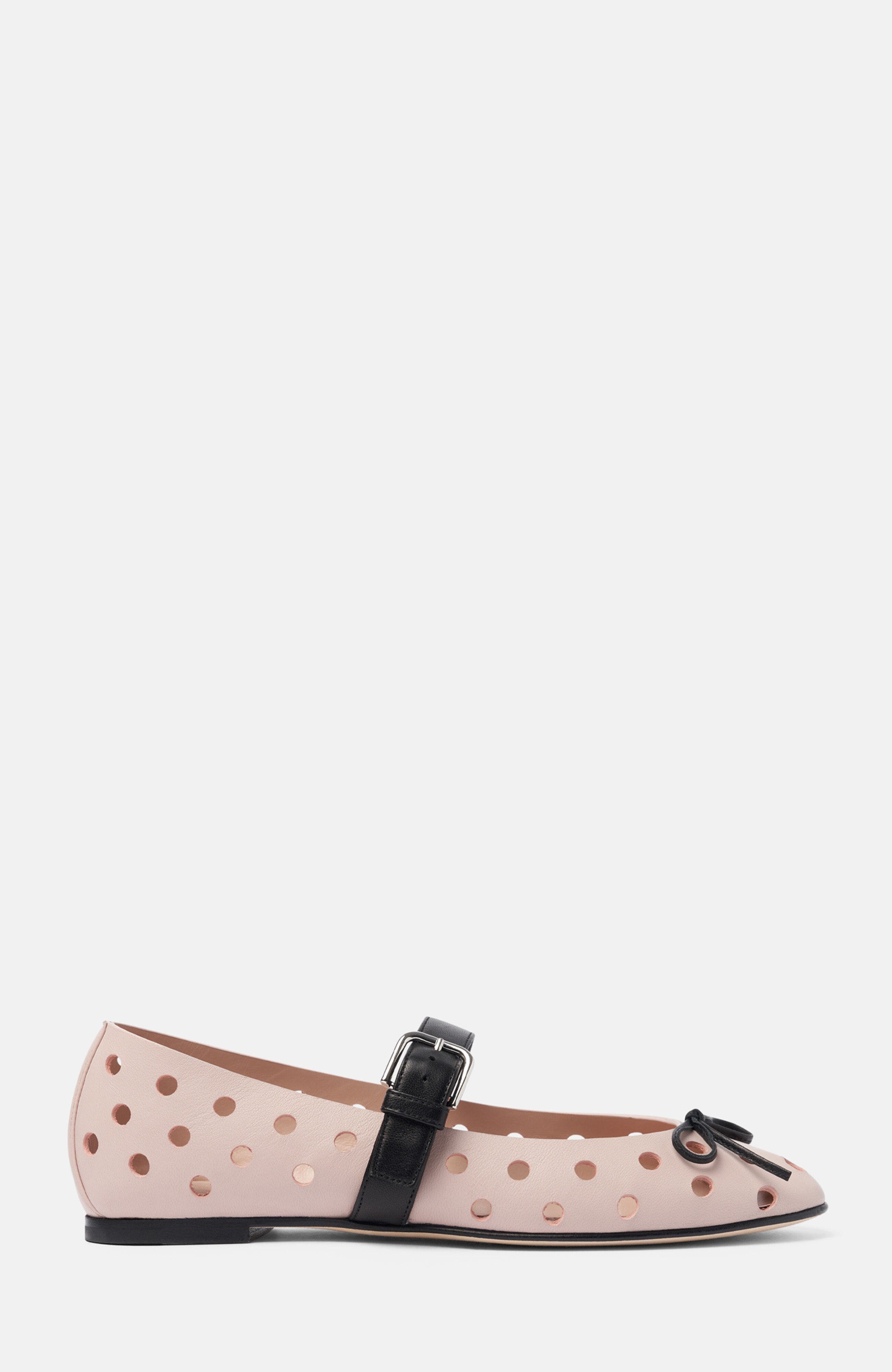 Marion Ballerinas, Alternate, color, Antique Pink - Calf