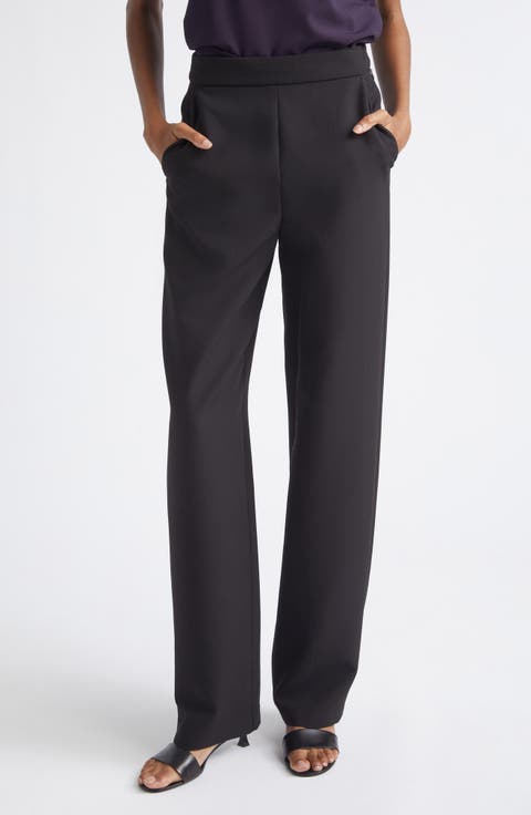 Stretch Cady Straight Leg Pants
