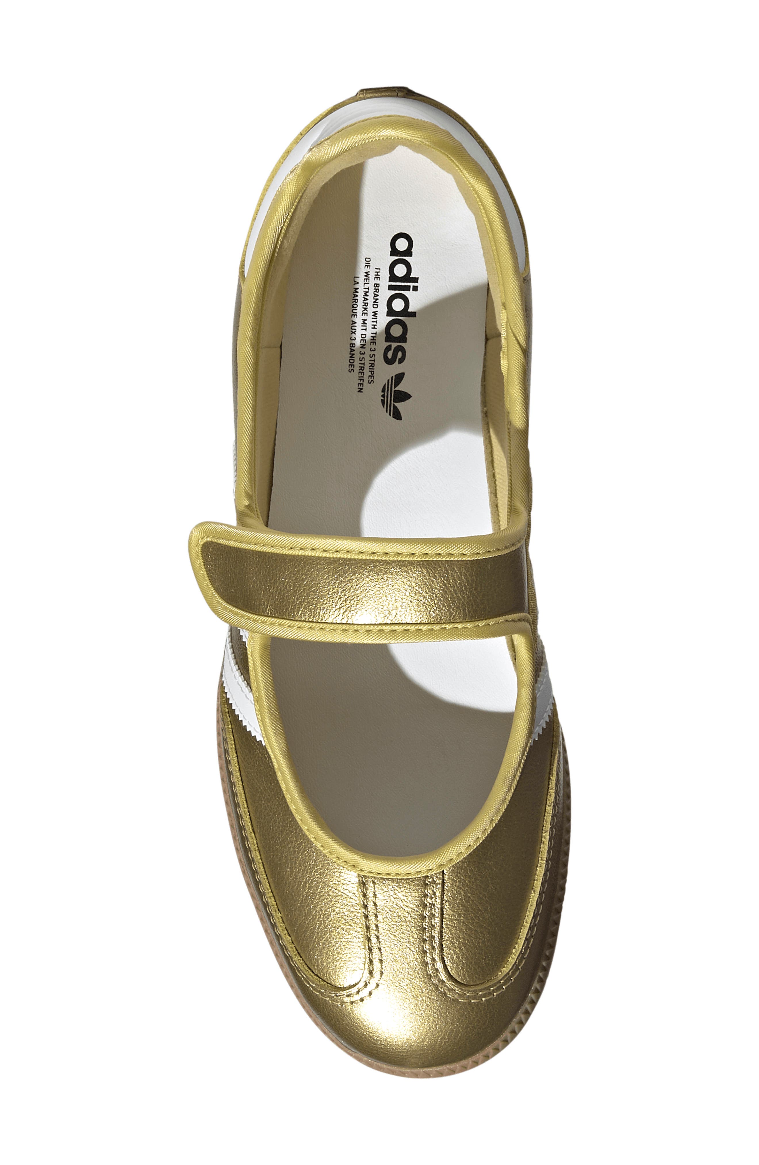 adidas Samba Jane Sneaker, Alternate, color, Gold Met./ Ftwr White/ Gum4