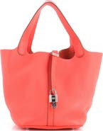 Pre-Owned Hermes Picotin Lock Bag Clemence MM