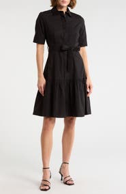 Calvin Klein Short Sleeve Cotton Shirtdress