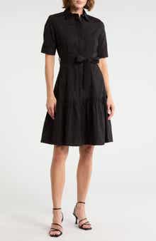 Calvin Klein Short Sleeve Cotton Shirtdress