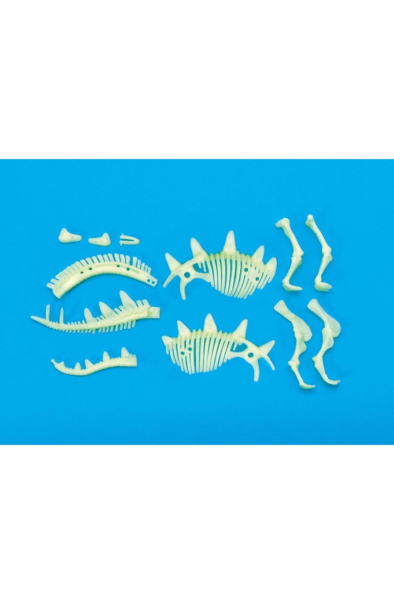 Legler USA The Original Glow Stars Glowinthedark Dinos Stegosaurus Skeleton Puzzle, Alternate, color, 