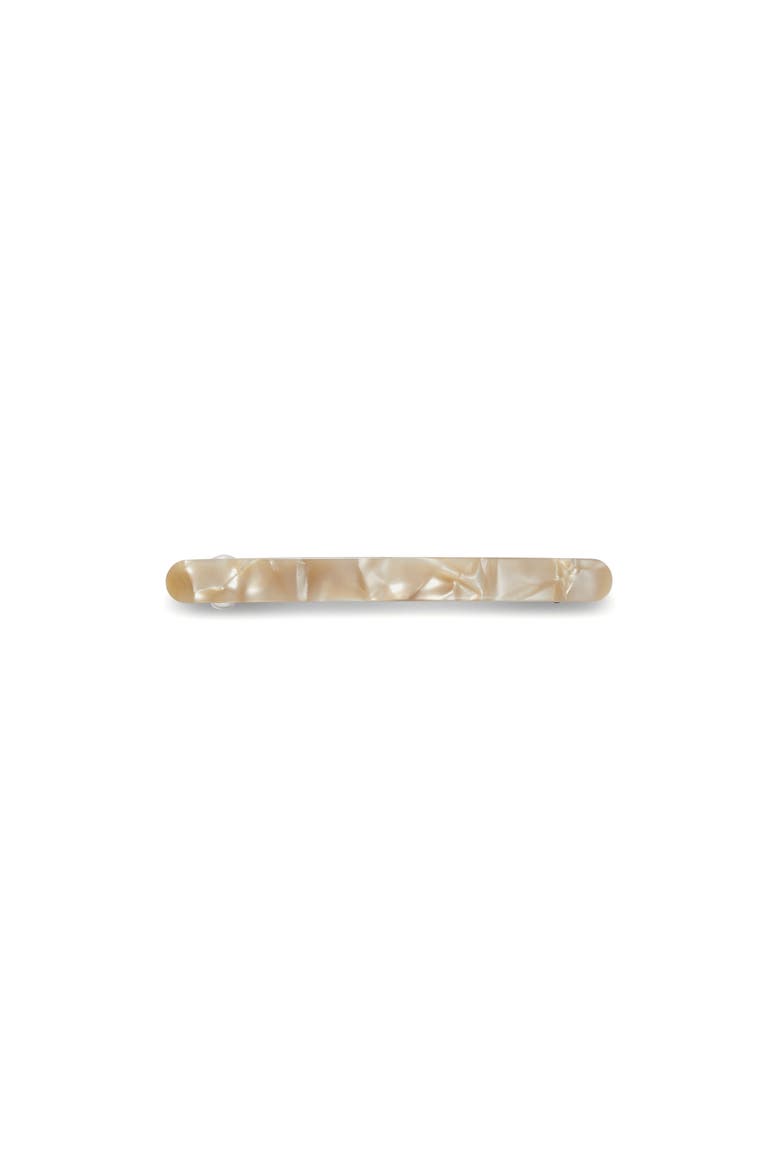 Slim Paris Barrette, Main, color, Sand Shell