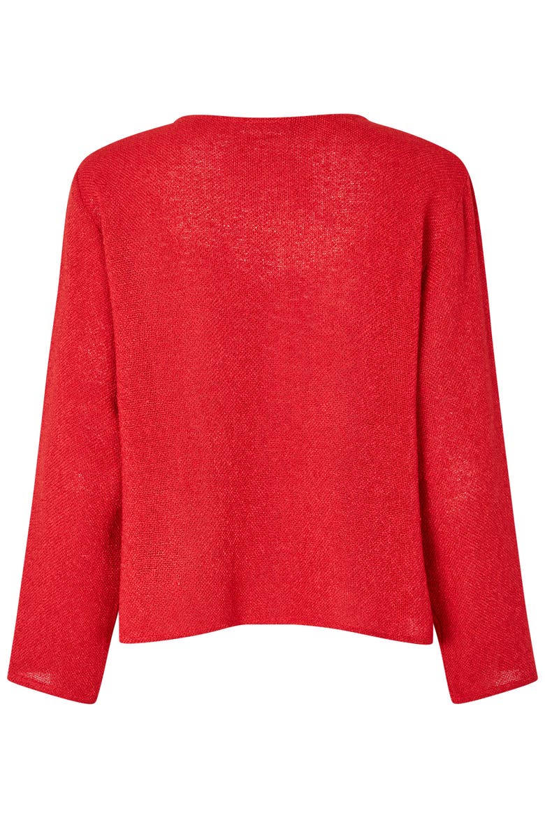 MaJulitta Open Front Long Sleeve Jacket, Alternate, color, Scarlet Sage