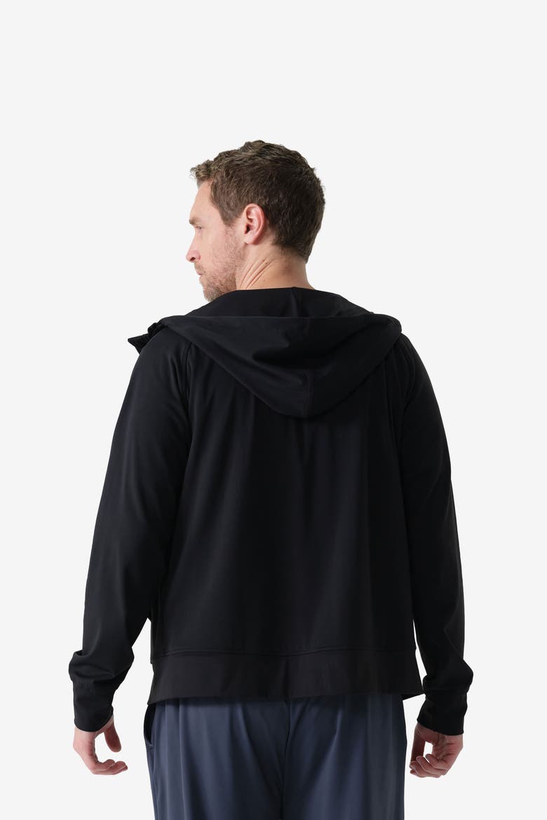 Men's Everyday Full Zip Hoodie, Alternate, color, Black